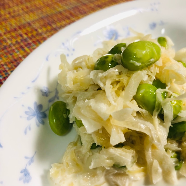 ザワークラウトのマヨサラダ♪  だしの旨味で美味！